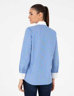 Mavi Comfort Fit Uzun Kollu G_mlek - Pierre cardin фото 5