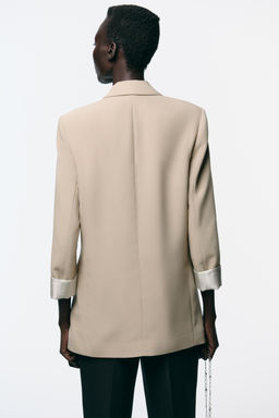 PRINTED CUFF BLAZER - Zara фото 5