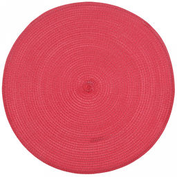 Салфетка под горячее (термосалфетка) Круглая д38см, ПВХ, цвет - малиновый (Китай)
