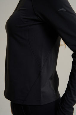 Лонгслив half-zip утепленный Черный ANTA TRN LS Tee фото 8