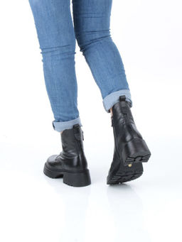 04-M3-1478 BLACK Ботинки зимние женские (натуральная кожа, натуральный мех)