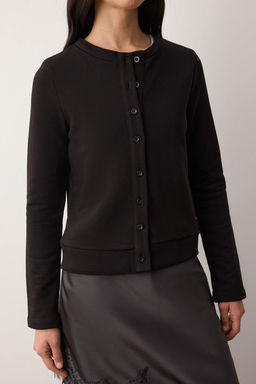 Teen Ac?k Sar? Dugmeli Regular/Normal Kal?p Orme Sweatshirt TWOAW26SW00162 - Trendyolmilla фото 10