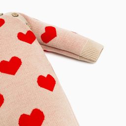 Комбинезон вязаный Крошка Я Сердечки, рост 68-74 см  фото 9