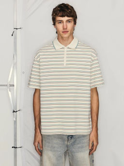 Футболка на молнии в полоску / Zarina фото 3