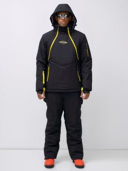 Горнолыжный костюм анорак мужской зимний черного цвета 389Ch - Leifensh фото 14