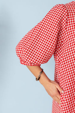 Платье МП-2211 клетка красная - Took a look фото 5