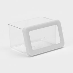 Ёмкость для хранения сыпучих продуктов IDEA «Степ», 1.1 л, 16×10×9.5 см, пластик, крышка белая