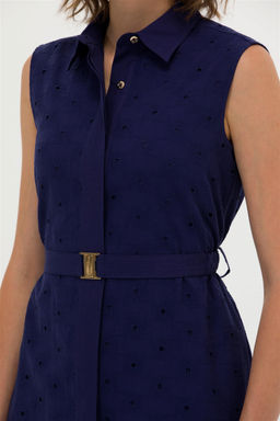 Женское темно-синее плетеное платье - U.s. polo assn фото 14