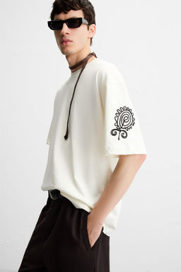 CONTRAST EMBROIDERY SHIRT - Zara фото 5
