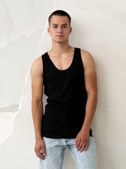 Майка хлопок 100%,черная