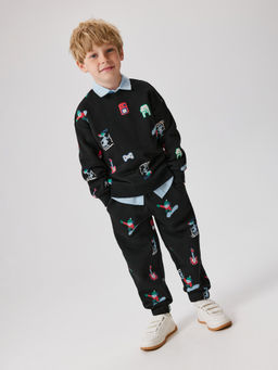 ACOOLA / Джемпер детский для мальчиков Lepaludi черный фото 3