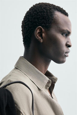 100% WASHED LINEN SHIRT - Zara фото 6