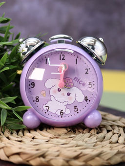 Часы-будильник Chiming silver, purple