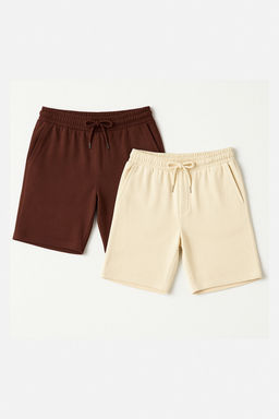 Kahverengi-Tas Basic Regular/Normal Kesim Duz 2li Paket Sort TMNSS21SR0095