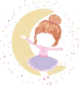Кристальная (алмазная) мозаика ФРЕЯ ALBP-295 постер Лунная девочка 30 х 30 см