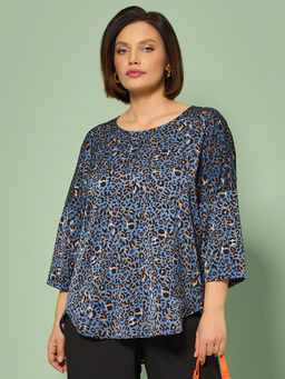 Блузка 0250-2а темно-голубой - Aquarell фото 12