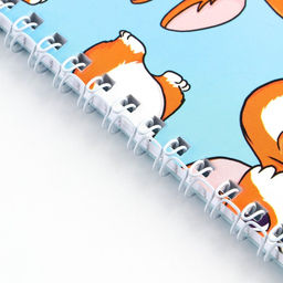 Цена за 2 шт. Блокнот, А5, 40 л., обложка картон «Корги»