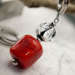 Серьги из муранского стекла BLAZING STYLE LS3462 - Vloes фото 5