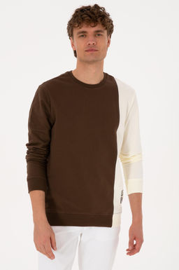 Erkek Kahverengi Sweatshirt