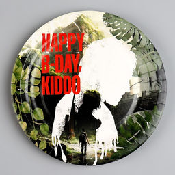 Цена за 10 шт. Тарелка бумажная Happy Birthday, игра, 18 см - Страна карнавалия фото 2
