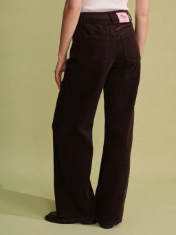 Хлопковые брюки с контрастным отворотом / Zarina фото 4