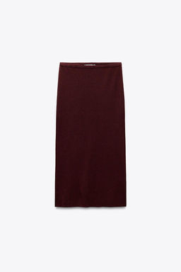 FINE KNIT WOOL SKIRT - Zara фото 6