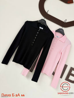 Кофта женская однотонная с пуговицами