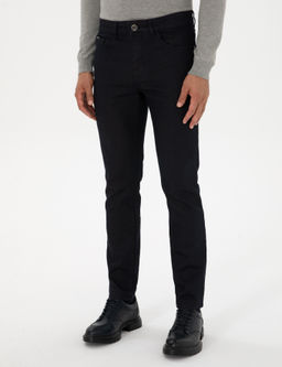 Lacivert Slim Fit Jean Pantolon
