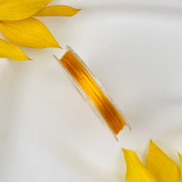 Резинка для браслетов желтая (10 метров)