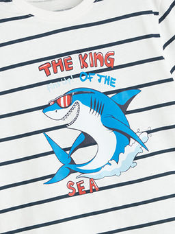 Bask?l? Erkek ?ocuk Ti??rt ve ?ort 2li