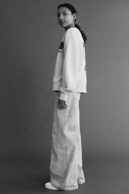 Pantal?n amplio efecto denim - H&m фото 4
