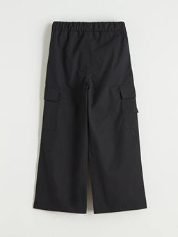 Beli Lastikli K?z ?ocuk Kargo Pantolon