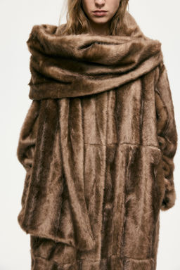 Abrigo con cuello tipo bufanda - H&m фото 5