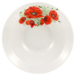 Миска фарфоровая Маки д170мм, 300мл, h55мм (Россия)