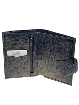 Кошелек-органайзер мужской из натуральной кожи, цвет черный - Greta фото 2