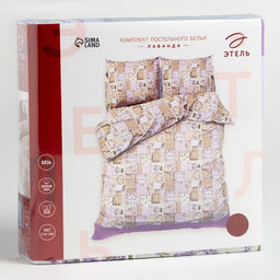 Постельное бельё Этель дуэт Лаванда 143215 см - 2 шт., 240*220 см, 7070 см - 2 шт., 100% хл, бязь 125 г/м  фото 4