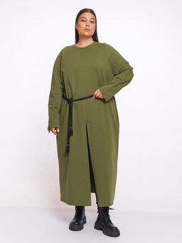 Платье с разрезом спереди PP57102GRN30 - Артесса фото 14