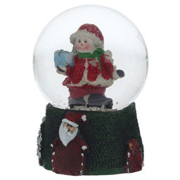 Фигурка декор в стекл шаре "Дед Мороз/Снеговик/Мишка", D 4.5 см, L4,5 W4,5 H6 см, 4в.