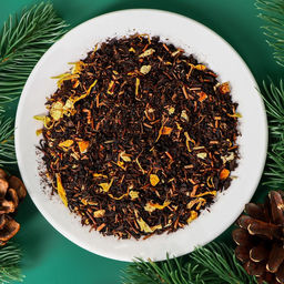 Чай новогодний со вкусом апельсина и коньяка, черный листовой, 30 г - Simaland фото 3