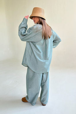 Костюм женский SET065/12/Зеленый, белый - M&G all natural фото 7