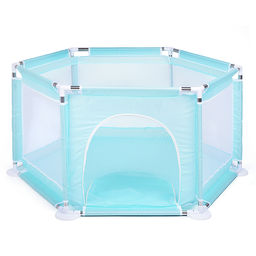 Манеж детский шестигранный (113*130*65) цвет бирюзовый