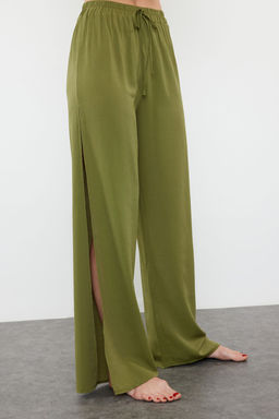 Haki Dokuma Y?rtmacl? Plaj Pantolon TBESS24PL00013