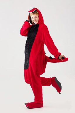 Кигуруми красный динозавр