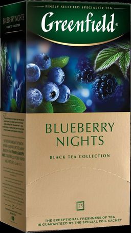 Greenfield. Blueberry Nights карт.пачка, 25 пак.