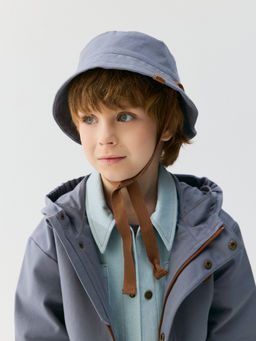 Панама хлопковая Графит - Bungly фото 4