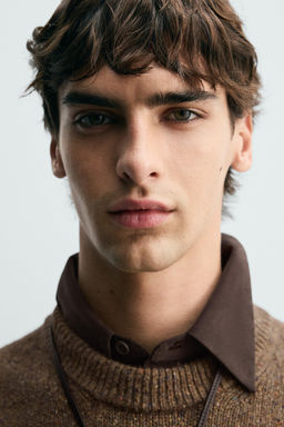 WOOL BLEND BUTTON-UP JUMPER - Zara фото 14