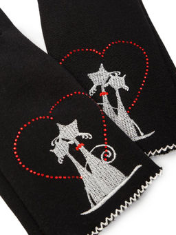 Перчатки жен Labbra LB-CP-131 black  фото 3