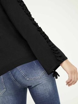 Пуловер, черный - Linea tesini фото 5