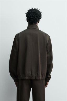 WOOL - COTTON TEXTURED JACKET - Zara фото 3