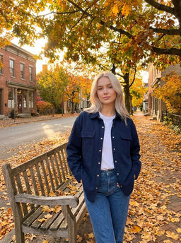 K13307 Джинсовая рубашка ТМ_СИНИЙ